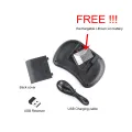 I8-B Wireless Backlit Mini Keyboard With Touchpad Mouse - Versatile Wireless Keyboard Combo For Various Devices. 