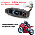 Mini Universal LCD Digital Motorcycle Meter Speedometer Digital Odo-meter Electric Motor Bike Tachometer. 