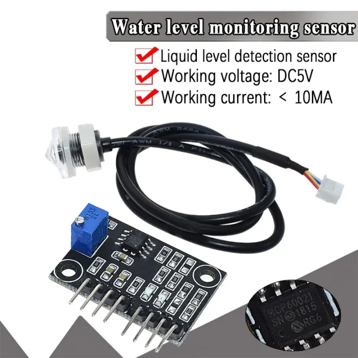 Level sensor Level detection sensor Water level monitoring Sensor ...