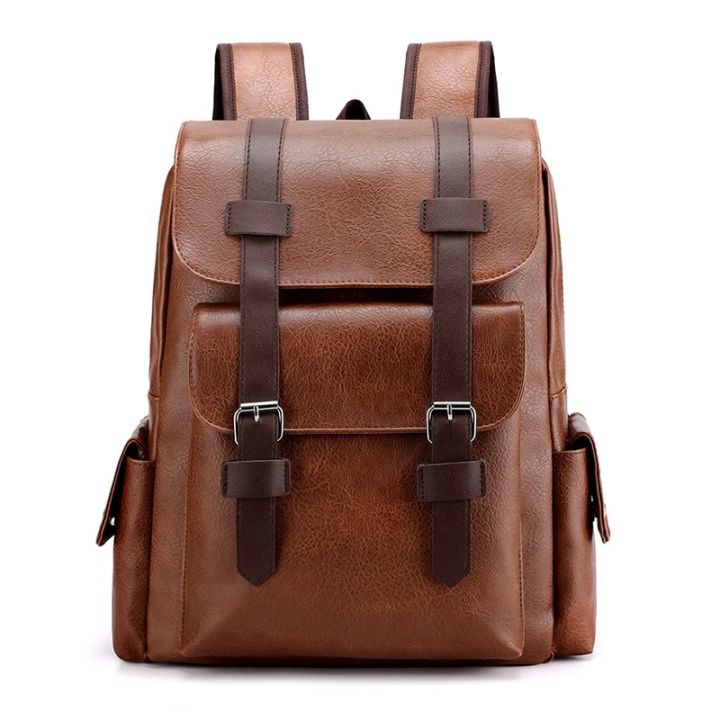 2023%20Men%20Backpack%20PU%20Leather%20Bagpack%20Large%20Laptop%20Backpacks%20Male%20Mochilas%20Black%20Schoolbag%20For%20Teenagers%20Boys%20Brown%20Sac%20A%20Dos%20-%20Image%206