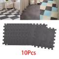10 Pieces Plush Puzzle Foam Floor Mat Non Slip Interlocking Tiles Soft Climbing Mats for Flooring Farmhouse Workout Kids Baby. 