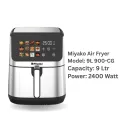 Miyako Exclucive Air Fryer 9L 900-CG. 