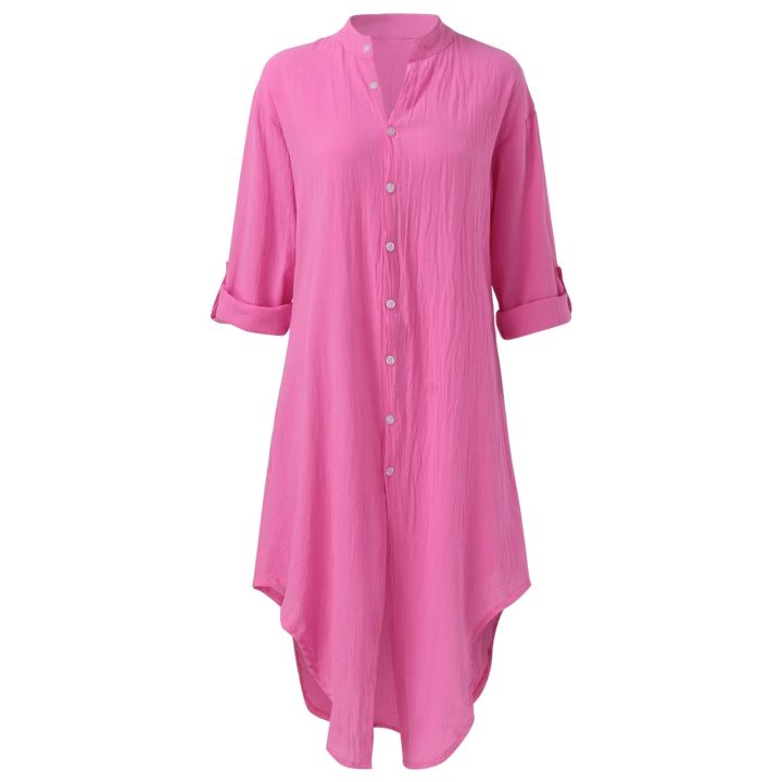 Sexy%20&%20Elegant%20Midi%20Shirt%20Dress%20for%20Women%20%E2%80%93%20Perfect%20for%20Summer%20&%20Beach%20Days%20-%20Image%205