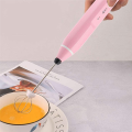 Mini Electric Handheld Milk Frother Electric Blender with USB Electrical Maker Whisk Mixer for Milk Frother Cappuccino Pink. 