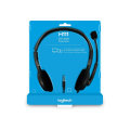Logi_tech H111 Stereo Headset One port Full stereo sound Color-coded 3.5mm plugs. 