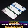 For oppo a54 Back Cover Soft Multi Chrome Border Camera Protection Cover.