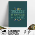 Stylish Addition - Success - Motivational Wall Canvas Home Decor Wall Decoration Art - WB2023 - Sticker Minimal - Sustainable Choice.