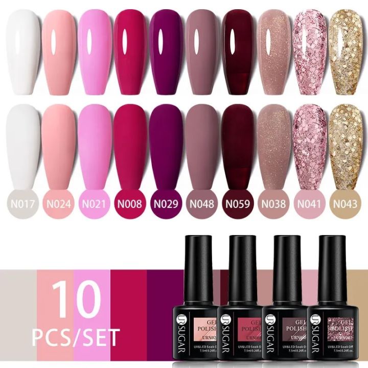 UR%20SUGAR%2010PCS%20Set%20Macarone%20Fluorescence%20Color%20Gel%20Polish%20Set%20Gel%20Nail%20Art%20All%20For%20Manicure%20Semi-Permanent%20Varnish%20Hybrid%20Gel%20-%20Image%203