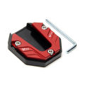 Motorcycle Bike Kickstand Pad Support Side Stand Extender Foot Side Stand Extension Foot Pad Support Plate Anti-Skid Enlarged Base Motorbike Accessories.