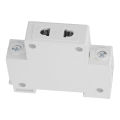 New Power Socket Din Rail Mounted 2pin Modular Outlet Distribution Box Accessory. 