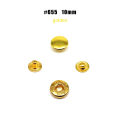 25 Sets 10mm 12.5mm 15mm #633 655 831 201 Metal Press Fastener Snap Button Stud for Leather Bag Clothes Jacket Coat Repair Tool.
