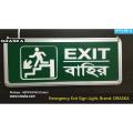ORASKA Emergency LED EXIT Sign Light Green Exit Stair arrow emergency fog Light Sparkpro 1467 both side Left Side Arrow. 