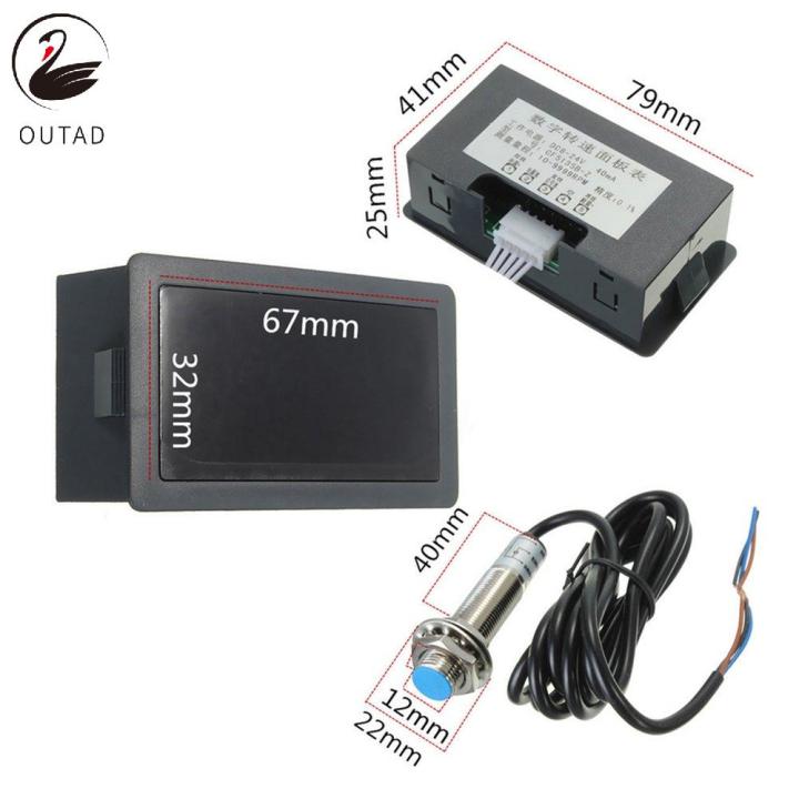 Nax%204%20Digital%20Led%20Tachometer%20Rpm%20Speed%20Meter%20+%20Hall%20Proximity%20Switch%20Sensor%20Set%20-%20Image%208