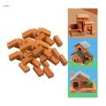 Roof Tiles Dollhouse Decor Model Building Materials for Miniature Enthusiasts. 