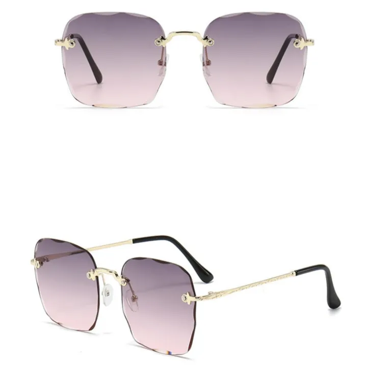 Rimless%20Sunglasses%20Square%20Large%20Frame%20Gradient%20Color%20Sunglasses%20Fashion%20Street%20Photography%20Glasses%20for%20Women%20-%20Image%208