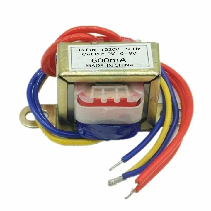 9V-0-9V%200.6A%20Power%20Transformer%20(Input:%20220V/50Hz%20-%20Output:%209V-0-9V%20600mA)%20-%20Multi%20Plug%20-%20Image%202