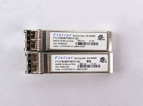 Finisar FTLF8528P3BCV-QL 8Gb 850nm Fiber Channel SFP Optical Transceiver (Pairs)