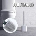 Silicone Toilet Brush with Holder Set. 