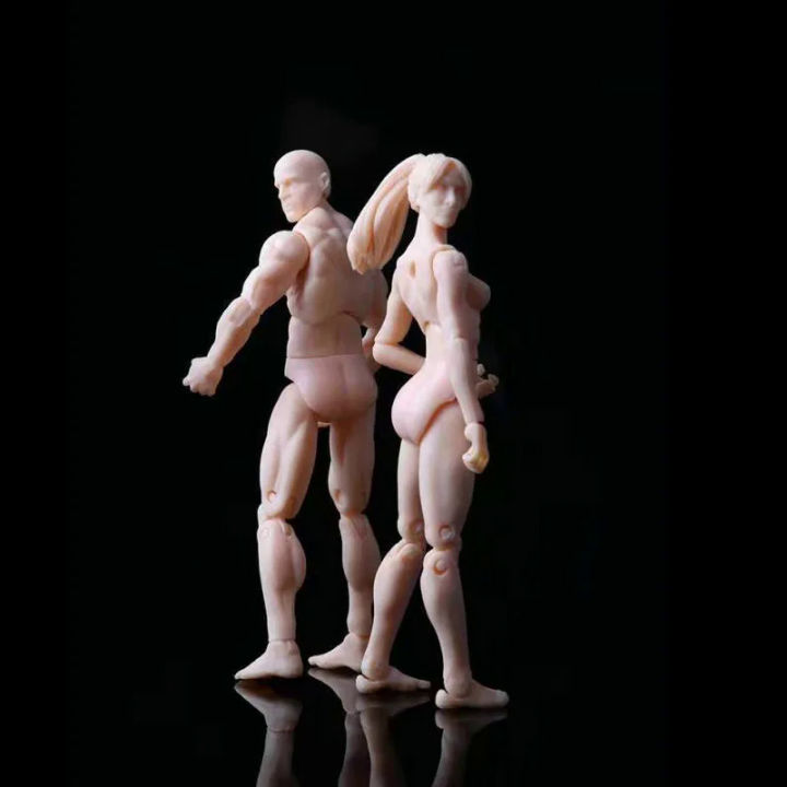 3.75-inch Figma Action Figure Toys Artist Movable Limbs Male Female 10.5cm Joints Body Model Mannequin Art Sketch Draw Dolls