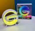 G63 Smart Light Sound Speaker Machine Fast Charging Alarm Clock 7-Color RGB Music Player Speaker. 