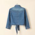 Denim Shirt Short Sleeve Womens Tops Chemise Femme Crop Tops Women Short Shirt Blouse Summer Cool Feminine Shirts. 