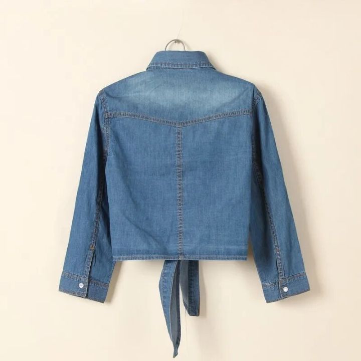 Denim%20Shirt%20Short%20Sleeve%20Womens%20Tops%20Chemise%20Femme%20Crop%20Tops%20Women%20Short%20Shirt%20Blouse%20Summer%20Cool%20Feminine%20Shirts%20-%20Image%203
