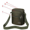 High-quality Men's Handbags Trendy Multi-pocket Men's bags Shoulder bag Stylish Shoulder bags for Office Travel use Business meetings Casual outings.