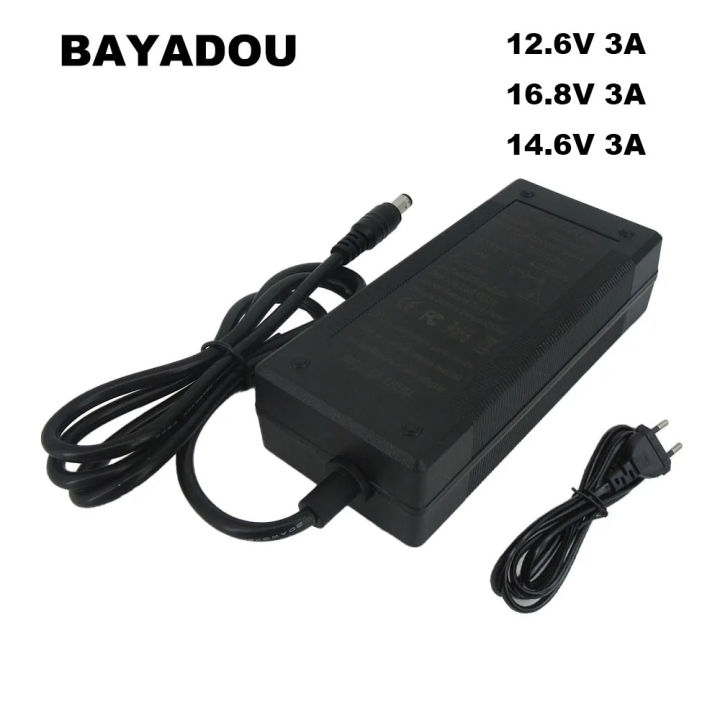 SJT60E 12V 3S 12.6V 3A Lithium ion Battery Charger 14.4V 16.8V 4S 14.6V Lifepo4 CCTV Camera Solar Energy Led Light Charger DC