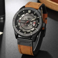 CURREN 8301 Men’s PU Leather Quartz Waterproof Watch For Men's Time Lovr s. 