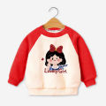 Girls' sweatshirt autumn and winter clothes 2023 new baby girl foreign style long sleeve top clothes children's autumn clothes big children's base shirt.