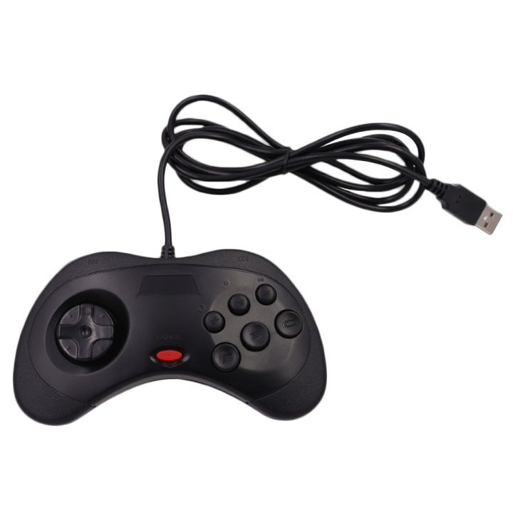 Game Controller Mac Game PC Suitable for Satuega Suitable for Joystick Game Control SB Wired Game 6 Button U Game Controller JoyPad Controller Suitable for Srn System Style Suitable for