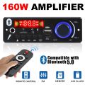 80W Amplifier DIY MP3 Decoder Board 12V 160W Bluetooth Music Player Car FM Radio Module Microphone TF USB Handsfree Call Record. 