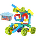 Pipe building blocks children's puzzle assembly and assembly toys for men and women 3-9 years old kindergarten desktop water pipe building block manufacturers.