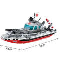 Enlightenment building blocks compatible with LEGO toys Battlefield Military Series Battleship Coastline Battle Cruiser Destroyer Boy.