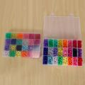 XHHDQES Pony Beads, 1,900 Pcs 9mm Pony Beads Set in 24 Colors with Elastic String for Bracelet Jewelry Making.