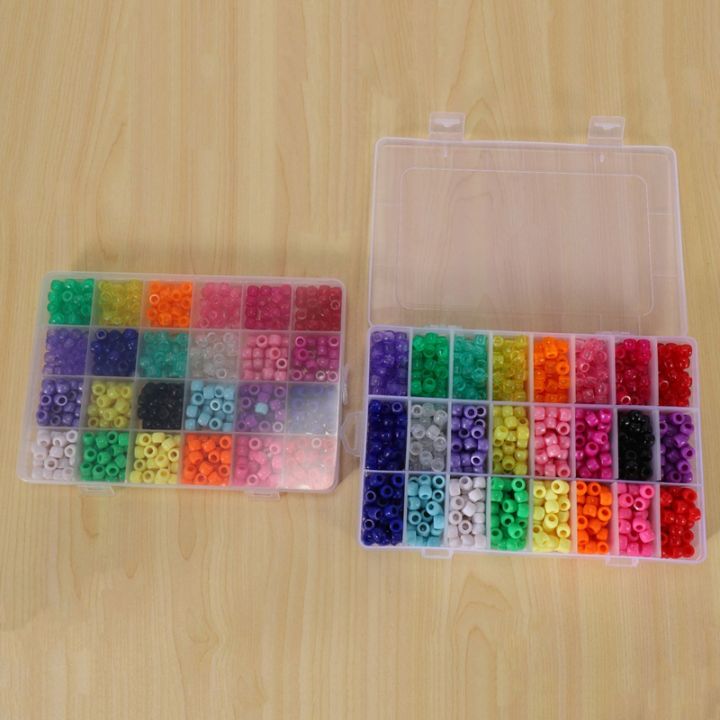 XHHDQES%20Pony%20Beads,%201,900%20Pcs%209mm%20Pony%20Beads%20Set%20in%2024%20Colors%20with%20Elastic%20String%20for%20Bracelet%20Jewelry%20Making%20-%20Image%203