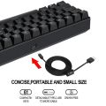 Darmoshark Motospeed CK61 Mechanical Keyboard 61 Key RGB Backlit USB Wired Office Gaming Keyboard Red Switch For Computer Laptop. 
