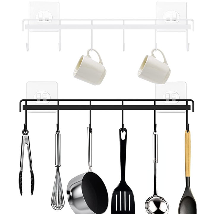 GC%202pcs%20Wall%20Mounted%20Coat%20Rack,%20Metal%20Wall%20Self-adhesive%20Hanger,%20Coat%20Hook%20With%206%20Hooks%20For%20Clothes%20Towel%20Hats,%20Kitchen%20Wall%20Hanging%20Rack%20No%20Drilling%20Hanger%20%EF%BB%BF%20-%20Image%206