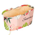 120CM Foldable Bathtub Double Non-Inflatable Bath Tub Household Portable Large Full Body Bath Barrel With Frame For Adults. 