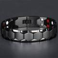 Magnetic Titanium Bracelet, Fashionable Jewelry Bio Energy Bangle Men'S Healthcare Bracelet - Add A Touch Of Health And Style.