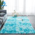【Fashion】GOIKEA Tie Dye Fluffy Tie-dye Rug Soft Plush Carpet for Living Room Bedroom Kids Room Non-slip Machine Washable Shaggy Area Rug Shaggy Rug. 