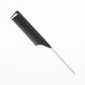 1PCs 220x28x4mm Black Fine-tooth Metal Pin Anti-static Hair Style Rat Tail Comb Hairdressers Hair Styling Tool For Beauty New. 