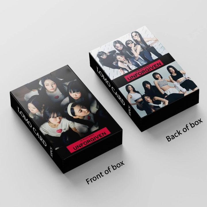 READERS%20AFIM%20Lomo%2055pcs%20LESSER%20AFIN%20UNFORGIVE%20New%20Album%20LESSER%20AFIM%20Postcards%20Gift%20for%20Fans%20-%20Image%204