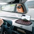 Car Dash Grip Pad, 360 Degree Rotating Car Phone Holder, Dashboard Mat Anti Slip, Car Accessories Dashboard Grip, Multifunctional Anti Shake Waterproof Dashboard Pad, Sunglasses Holder for Dashboard. 