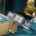 Classic Simple Square Watch Women's Instagram Style Niche Fashion Light Luxury High-end Korean Style All-match Steel Band Women's Watch. 
