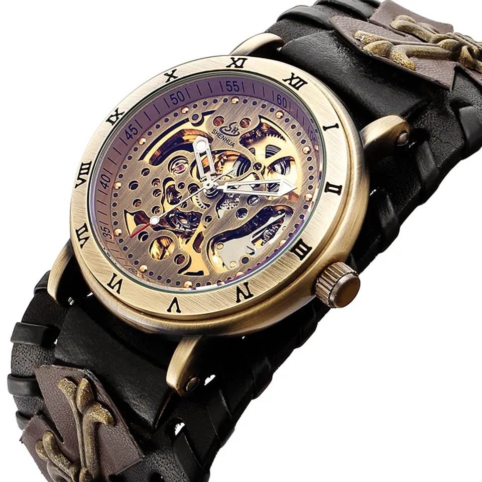 Wrist Watch Shenhua Watch Review SHENHUA Retro Gothic Bronze