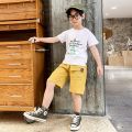Boys Shorts Kids Eastic Band Short Pant 2023 Summer 2 To 12 Yrs Children's Clothing Teenagers Sports Trousers Casual.
