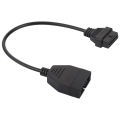12 Pins to OBD1OBD2 OBD-II 16 Scanner Diagnostic Tool Connector Adapter Cable For GM Vehicles. 
