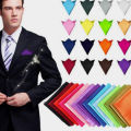 Luxury 36 Colors Hanky Men's Handkerchief Solid Color White Black Red Pocket Square 22cm Wedding Business Party Chest Towel. 