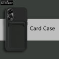 Phone case OPPO A38 cover Card Slot Lens Cover Soft Silicone Shockproof for OPPO A38 Casing HP.
